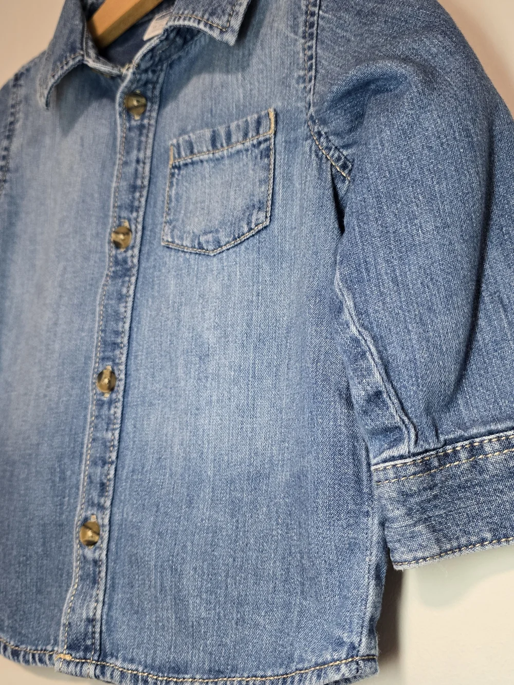 Old Navy Kids Denim Button-Down Shirt - Blue